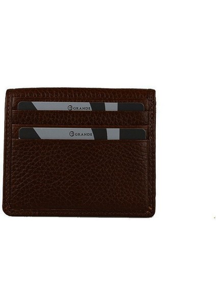Hakiki Deri Kartlık Cüzdan Kahve 762