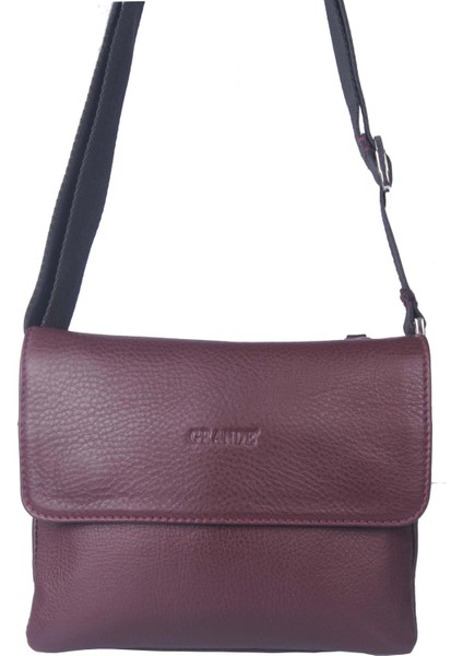 Erkek Hakiki Deri Çapraz Askılı Çanta Bordo 4259-Y fırsatları