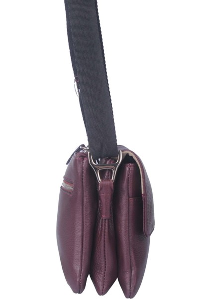 Erkek Hakiki Deri Çapraz Askılı Çanta Bordo 4259-Y indirimleri