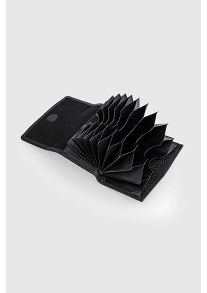 Hakiki Deri Kartlık Siyah 841