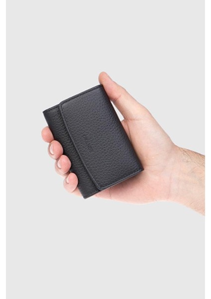 Hakiki Deri Kartlık Siyah 841