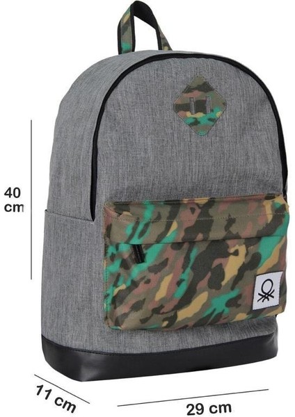 Okul Sırt Çantası Gri Kamuflaj