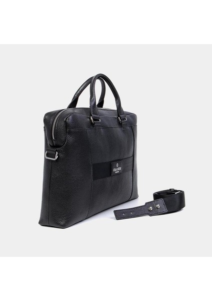 Grande Erkek Deri Evrak Çantası Siyah 9003