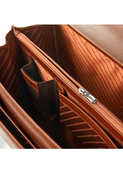 Grande Erkek Deri Evrak Çantası Taba 4211