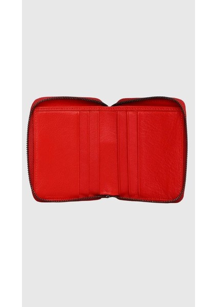 Hakiki Deri Kadın Cüzdan Kırmızı 739