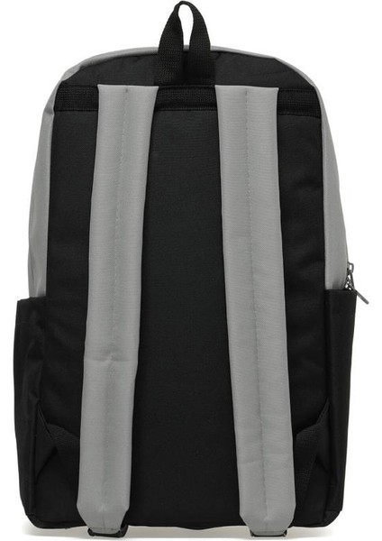 Trend Okul Sırt Çantası (Laptop Bölmeli) Gri- Siyah 1154