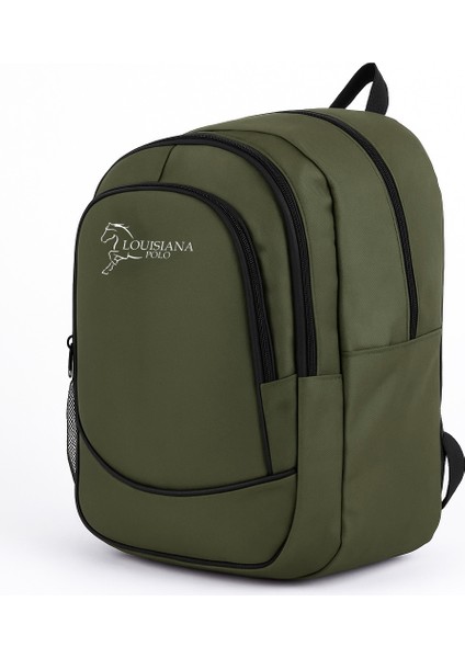 3 Bölmeli Okul Sırt Çantası Haki 2450