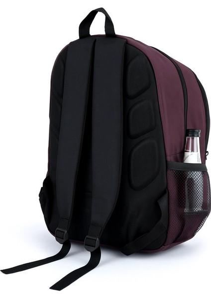 3 Bölmeli Okul Sırt Çantası Bordo 2450