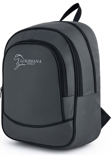 3 Bölmeli Okul Sırt Çantası Gri 2450