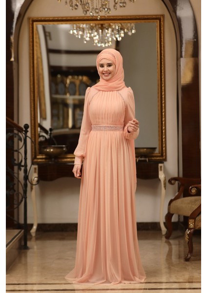 Büyük Beden Tül Efsane Abiye