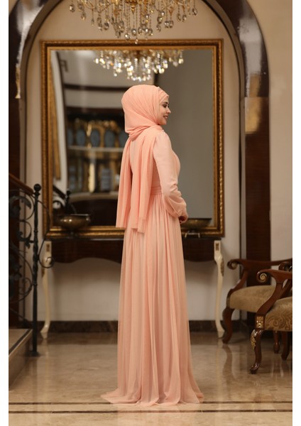 Büyük Beden Tül Efsane Abiye modelleri