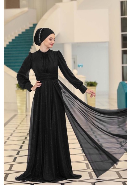 Şık Tasarım Tül Kübra Abiye modelleri