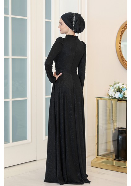 Parıltılı Işıl Tesettür Büyük Beden Abiye indirimleri