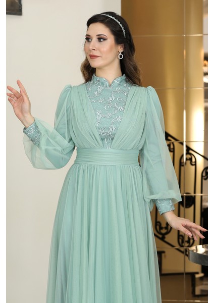 Hazal Büyük Beden Tesettür Abiye modelleri