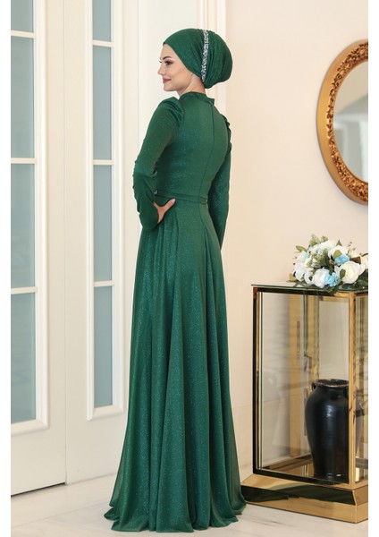 Parıltılı Işıl Tesettür Büyük Beden Abiye fırsatları