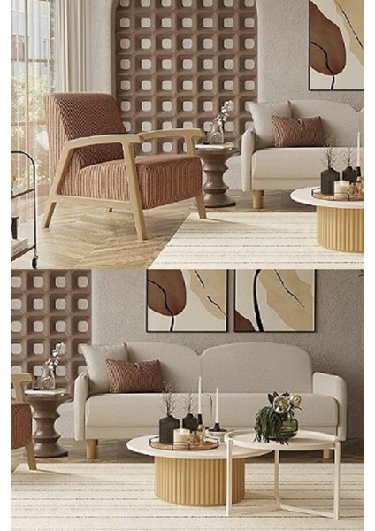 Eco Bohem Üçlü Midi Düğün Paketi - Oturma Grubu / Yatak Odası Takımı / Yemek Odası Takımı fiyatları