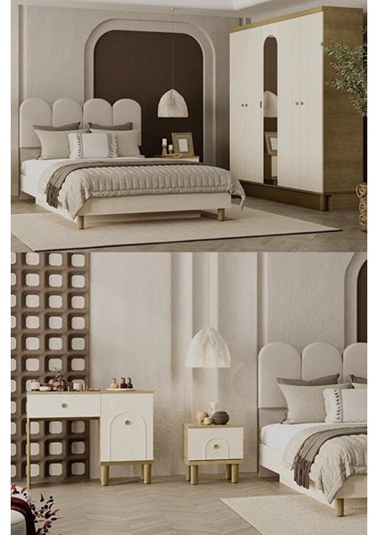 Eco Bohem Üçlü Midi Düğün Paketi - Oturma Grubu / Yatak Odası Takımı / Yemek Odası Takımı indirimleri