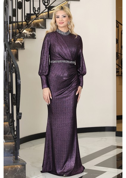 Şık Taş Detaylı Hürrem Tesettür Abiye