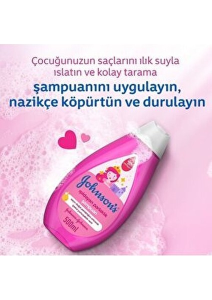 Bebekler İçin Işıldayan Parlaklık Şampuanı 500 ml Argan Yağı ile Zenginleştirilmiş
