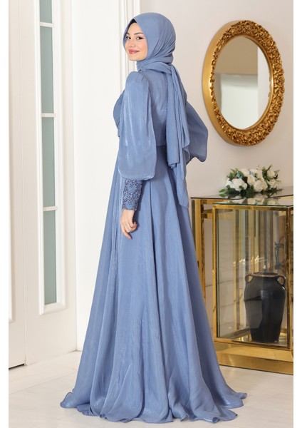 Omuz ve Kol Detaylı Yağmur Tesettür Büyük Abiye fırsatları