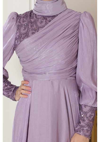 Omuz ve Kol Detaylı Yağmur Tesettür Büyük Abiye fırsatları