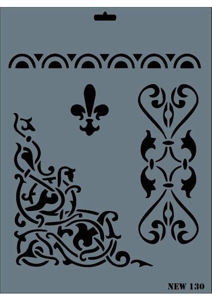 Rich New Seri N-130 Stencil 35X25 cm