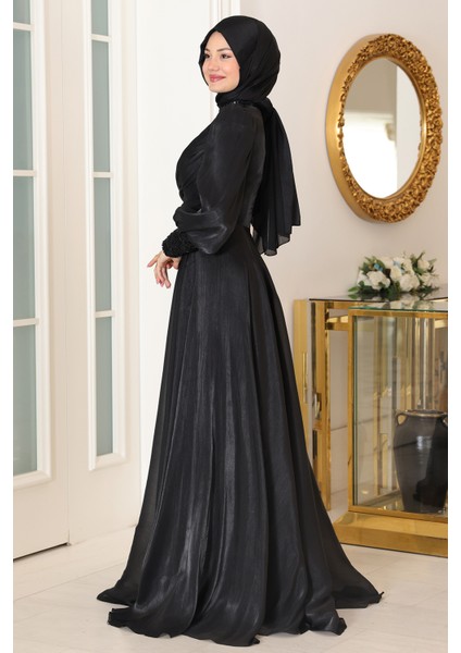 Omuz ve Kol Detaylı Yağmur Tesettür Büyük Abiye fırsatları
