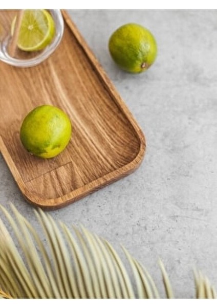 3'lü Set Doğal Ahşap Servis Tabakları Modern Kahverengi Dikdörtgen Tasarım indirimleri