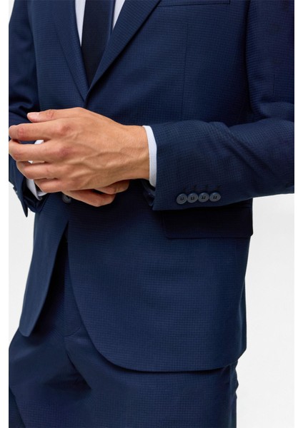 Lacivert Slim Desenli 6 Drop Takım Elbise indirimleri