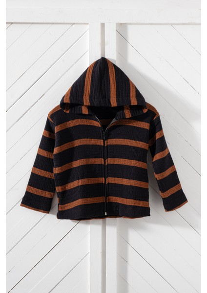 Müslin Çocuk Kapüşonlu Ceket