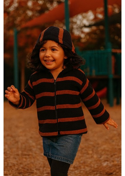 Müslin Çocuk Kapüşonlu Ceket