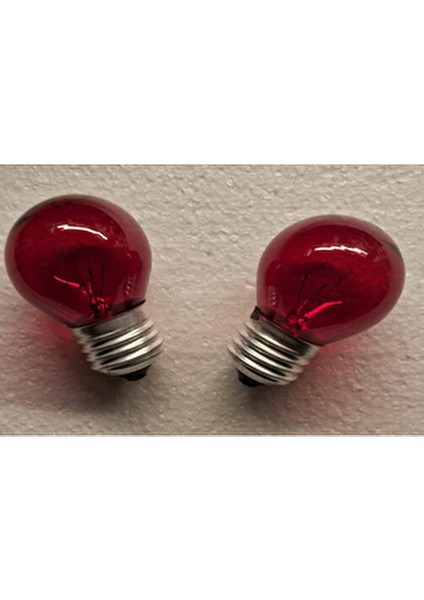Kırmızı Akkor Flamanlı Top 10 Watt Gece Ampulü 2 Adet modelleri