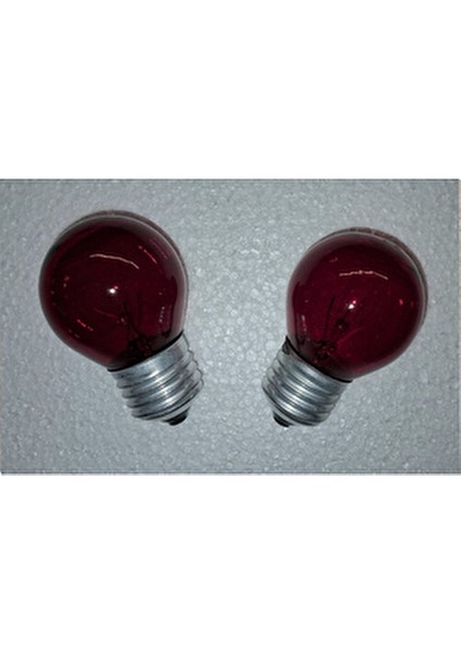 Kırmızı Akkor Flamanlı Top 10 Watt Gece Ampulü 2 Adet fırsatları