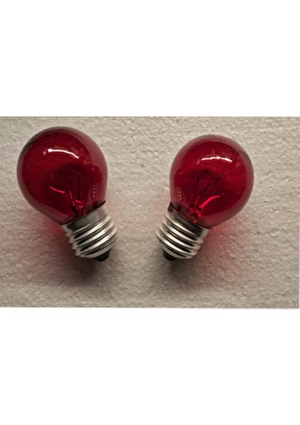 Kırmızı Akkor Flamanlı Top 10 Watt Gece Ampulü 2 Adet indirimleri