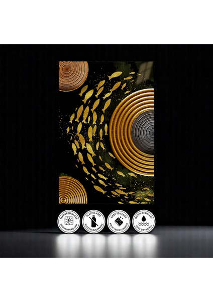 :temperli Cam Dikdörtgen Tablo, Cam Tablo, Uv Baskı, CTT009