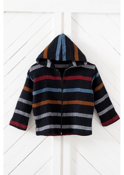 Müslin Çocuk Kapüşonlu Ceket