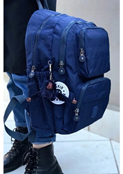 Çok Gözlü Geniş Hacimli Yağmur Suyu Itici Özellikte Fonksiyonel Lacivert Unisex Sırt Çantası fiyatları