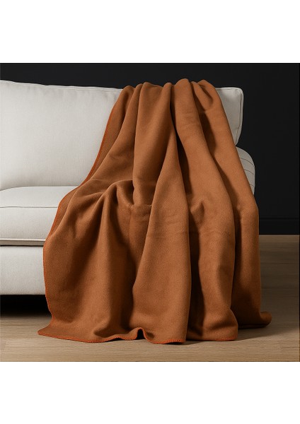 Md Enny Çift Taraflı Battaniye Bej Kahve 150X200
