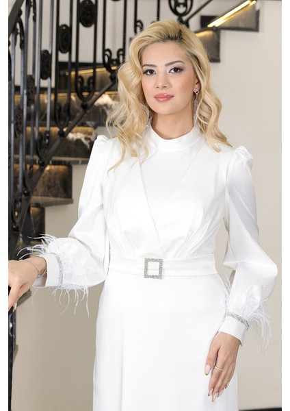 Kolları Tüy Detaylı Lara Büyük Beden Abiye fiyatları