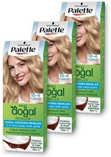 Kalıcı Doğal Renkler Saç Boyası 10-4 Papatya x 3 Adet fiyatları