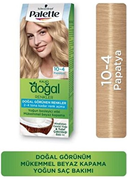 Kalıcı Doğal Renkler Saç Boyası 10-4 Papatya x 3 Adet modelleri