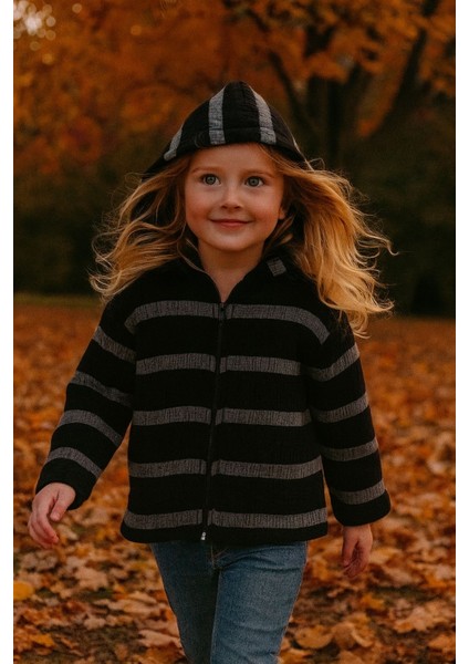 Müslin Çocuk Kapüşonlu Ceket