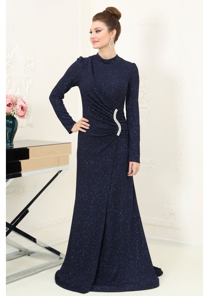 Parıltılı Sahra Tesettür Abiye