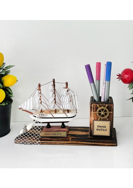 Dekoratif Gemi Hediyelik Eşya , Masaüstü ve Ofis Için Şık Tasarım Dekor