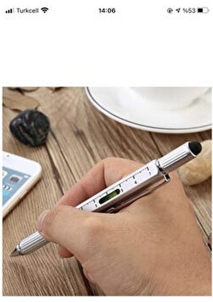 Pasajdanal Su Terazili Cetvelli Tornavidalı Mühendis Kalemi Gri modelleri