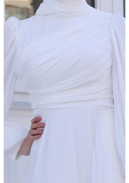 Omuz Detaylı Bahar Tesettür Büyük Abiye fırsatları