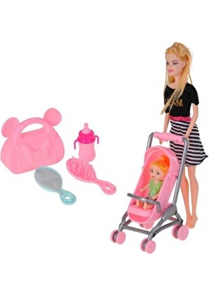 Anlily Pusetli Bebek Oyun Seti 825 x 560 x 685 mm Çocukların Hayal Gücünü Geliştirir modelleri