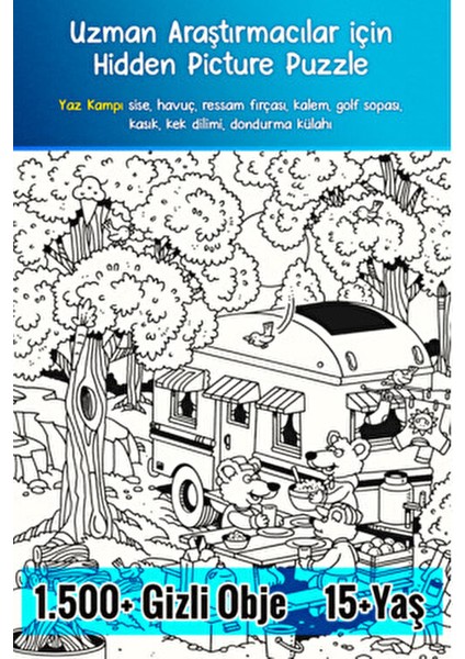 Uzmanlar İçin Hidden Pictures 2'li Set 15+ Yaş 251-300 Sayfa Türkçe modelleri