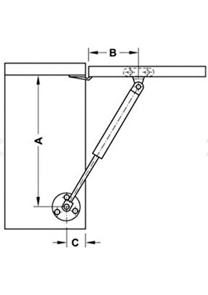 Dolap Kapak Pistonu Gazlı Amortisörlü Mutfak Dolabı Kapağı 100N 25-27 cm 2 Adet Çekmece Rayları modelleri