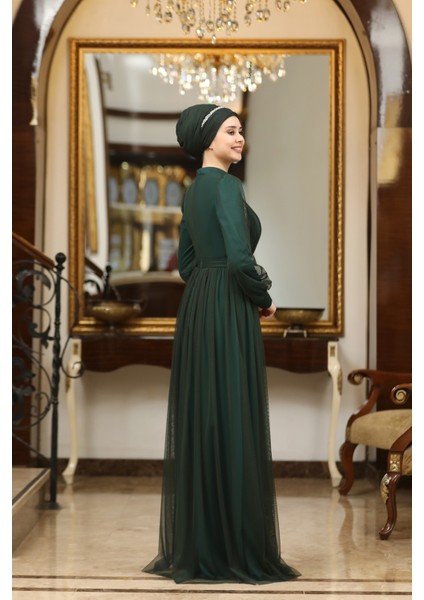 Büyük Beden Tül Efsane Abiye modelleri